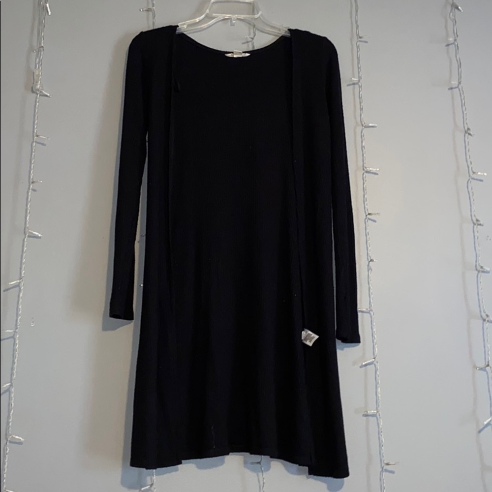 Black cardigan